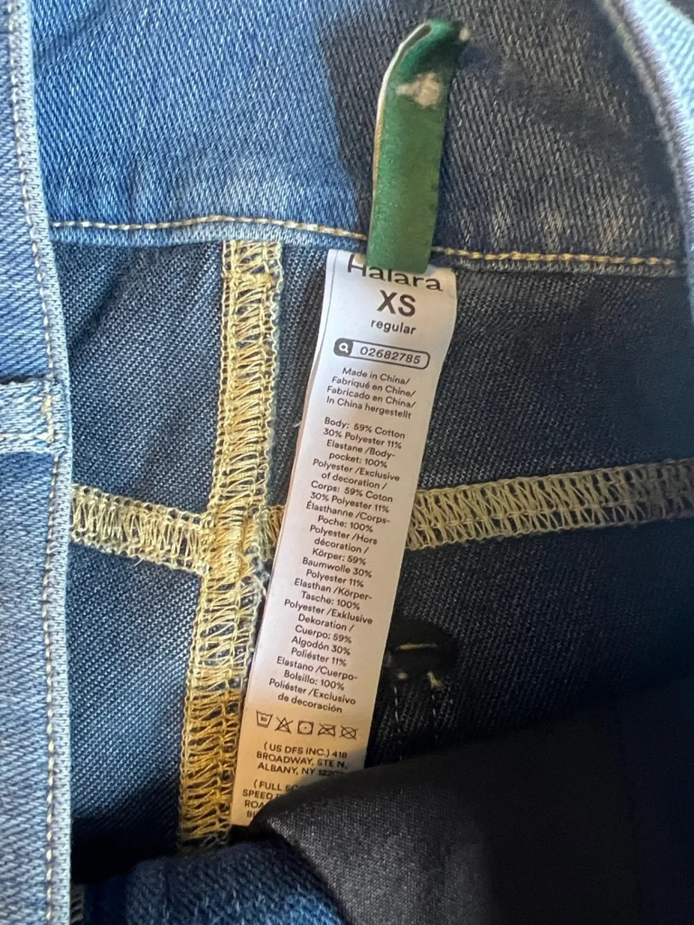 Halara Light Wash Skinny Leg Denim Jeans size XS - Picture 8 of 13